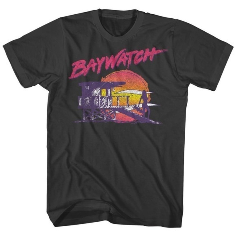 Baywatch Neon Graphic T Shirt